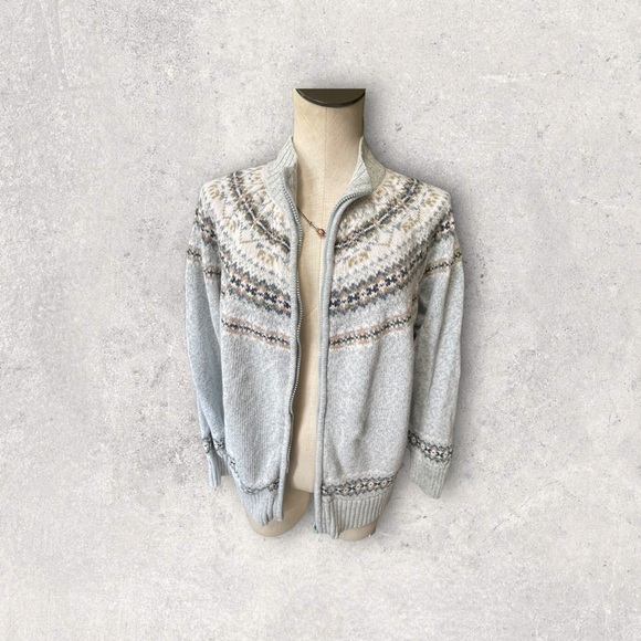 Tiara Sweaters Vintage Tiara Fair Isle Styled Cardigan Sweater 416 Poshmark